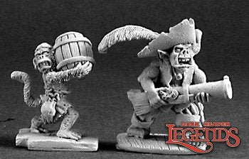 Reaper Legends - Goblin Pirate & Powder Monkey (Metal)