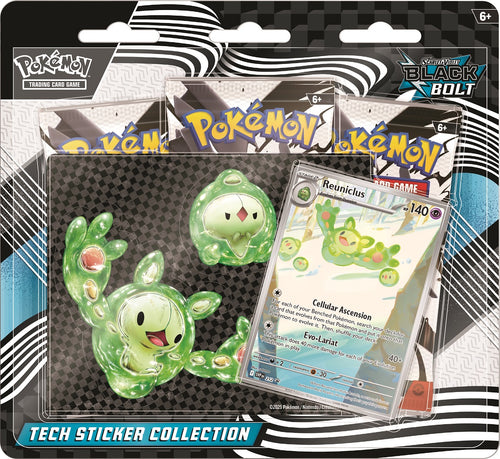 Pokemon Scarlet & Violet 10.5 - Black Bolt - Tech Sticker Collection - Reuniclus