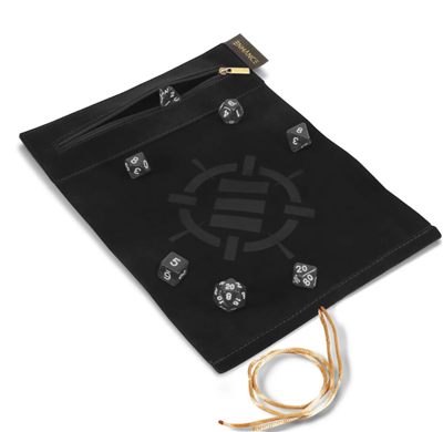 Enhance Dice Case og Akryliterningesæt - Sort