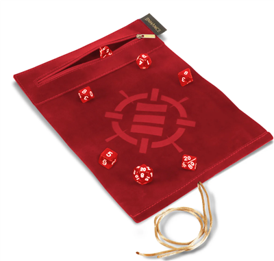 Enhance Dice Case og Akryliterningesæt - Rød