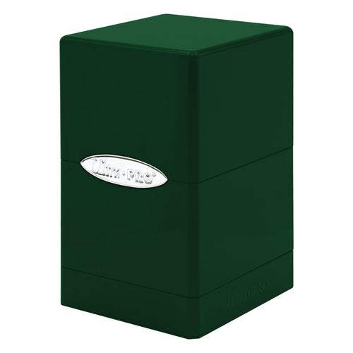 Ultra PRO Satin Tower Deck Box - Hi-Gloss Emerald Green