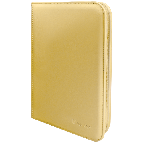 Ultra PRO Vivid 4-Pocket Zippered PRO-Binder - Yellow