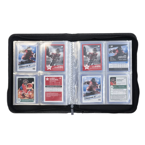 Ultra PRO 4-Pocket Toploader Zippered Premium PRO-Binder - Black