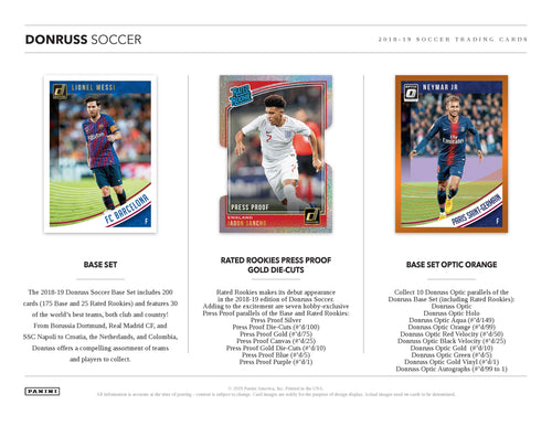 Panini Donruss Soccer 2018/19 - Hobby Box