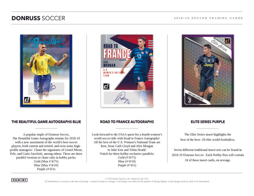 Panini Donruss Soccer 2018/19 - Hobby Box