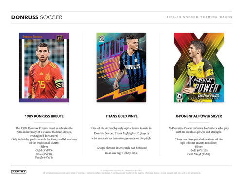 Panini Donruss Soccer 2018/19 - Hobby Box