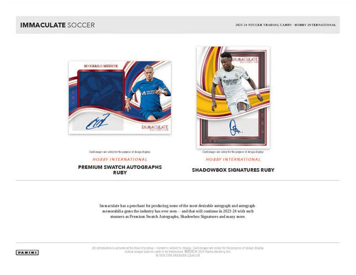 Panini Immaculate Soccer 2023/24 - International Hobby Box