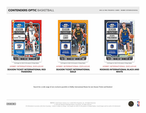Panini Contenders Optic NBA Basketball 2023/24 - International Hobby Box