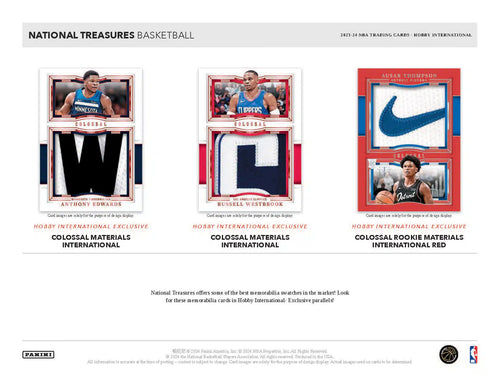 Panini National Treasures NBA Basketball 2023/24 - International Hobby Box