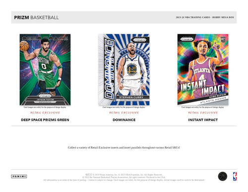 Panini Prizm NBA Basketball 2023/24 - Hobby Mega Box (Green Ice)
