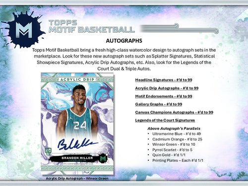 Topps Motif Basketball 2023/24 - Hobby Box