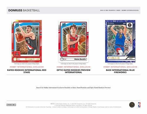 Panini Donruss NBA Basketball 2024/25 - International Hobby Box
