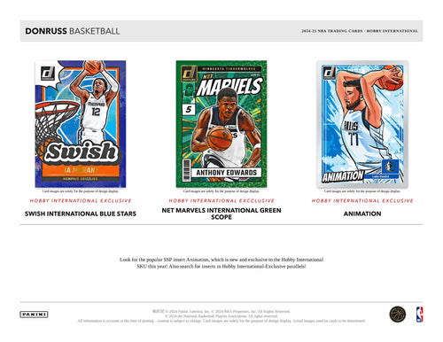 Panini Donruss NBA Basketball 2024/25 - International Hobby Box