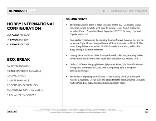 Panini Donruss Soccer 2024/25 - International Hobby Box