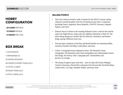 Panini Donruss Soccer 2024/25 - Hobby Box