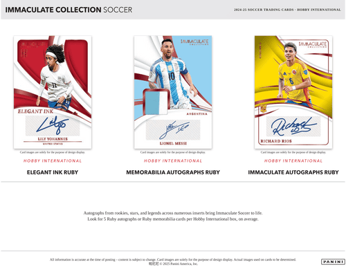 Panini Immaculate Soccer 2024/25 - International Hobby Box