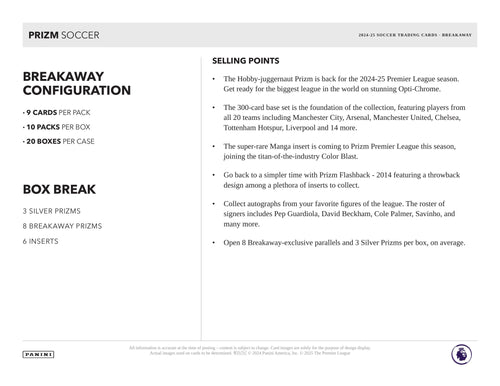 Panini Prizm Premier League 2024/25 - Breakaway Box