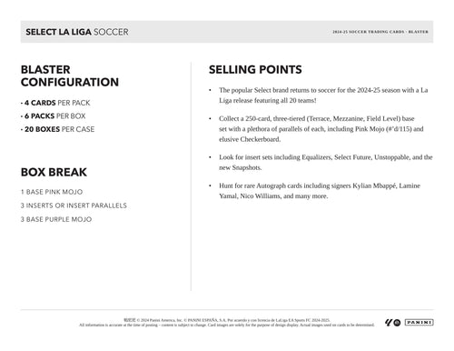 Panini Select La Liga 2024/25 - Blaster Box