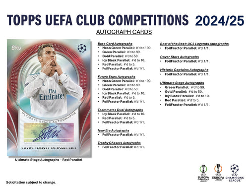 Topps UEFA Club Competitions Flagship 2024/25 - Value Box