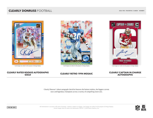 Panini Clearly Donruss Football 2024 - Hobby Box