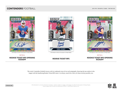 Panini Contenders NFL Football 2024 - Blaster Box