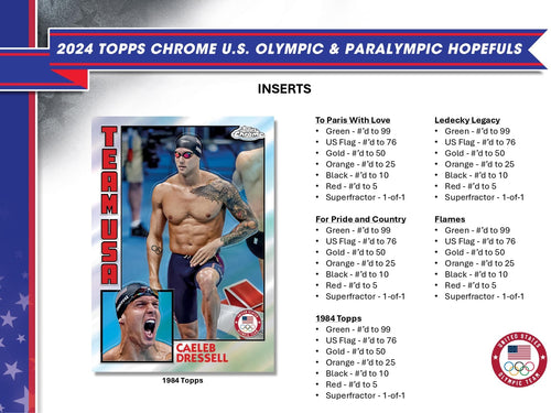 Topps Chrome US Olympic & Paralympic Hopefuls 2024 - Hobby Box