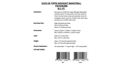 Topps Midnight Basketball 2025/26 - Hobby Box
