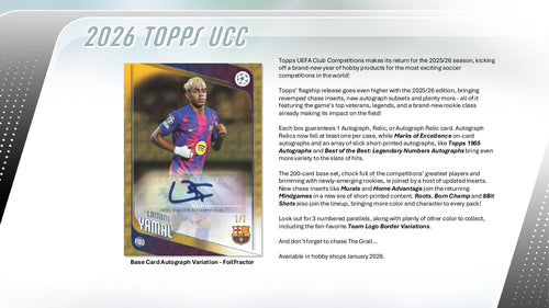 Topps UEFA Club Competitions Flagship 2025/26 - Hobby Box