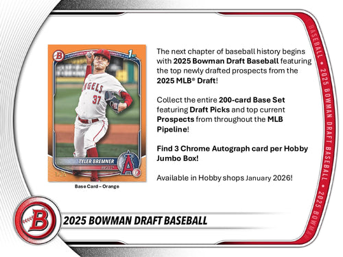 Topps Bowman Draft Baseball 2025 - Hobby Box
