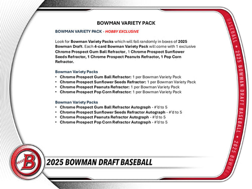 Topps Bowman Draft Baseball 2025 - Hobby Box