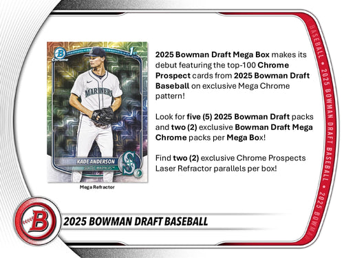 Topps Bowman Draft Baseball 2025 - Mega Box