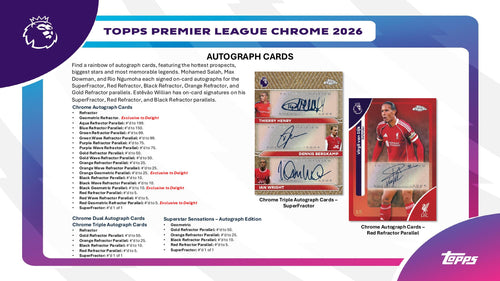 Topps Chrome Premier League 2025/26 - Hanger Pack