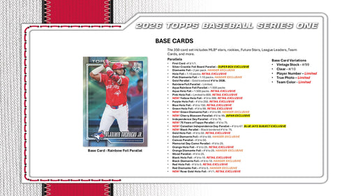 Topps MLB Baseball Series 1 2026 - Value Box