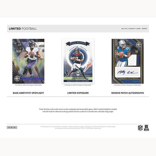 Panini Limited NFL Football 2023 - Hobby Box