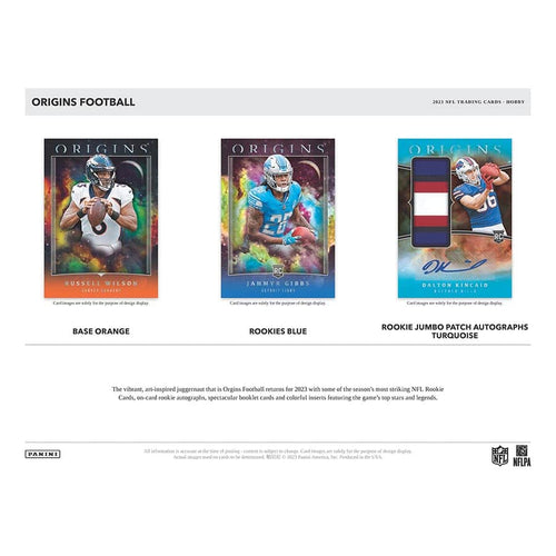 Panini Origins Football NFL 2023 - Hobby Box