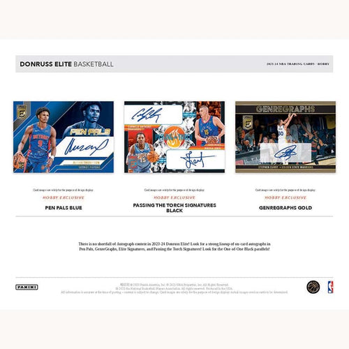 Panini Donruss Elite NBA Basketball 2023/24 - Hobby Box