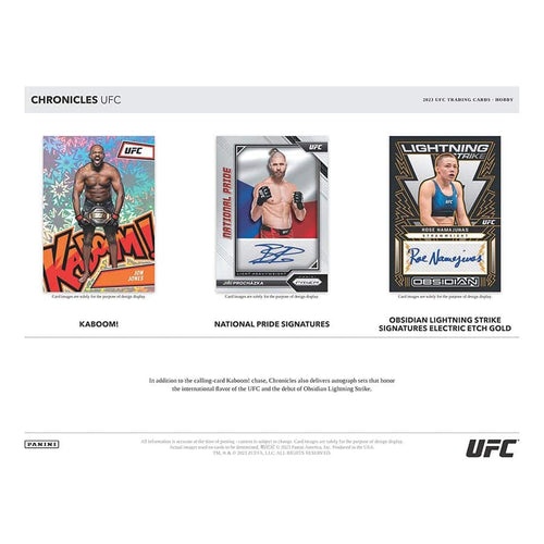 MMA Panini Chronicles UFC 2023 - Hobby Box