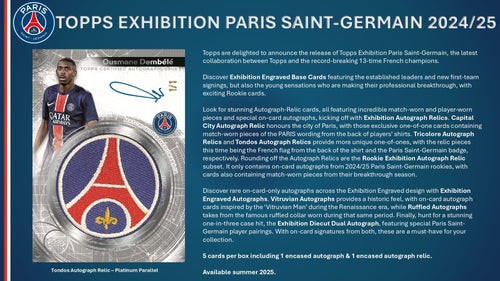 Topps Paris Saint-Germain Exhibition 2024/25