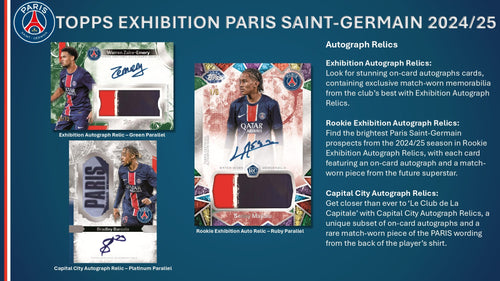 Topps Paris Saint-Germain Exhibition 2024/25