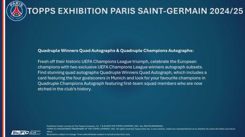 Topps Paris Saint-Germain Exhibition 2024/25