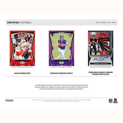 Panini Certified NFL Football 2024 - Hobby Box
