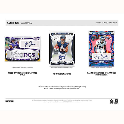 Panini Certified NFL Football 2024 - Hobby Box