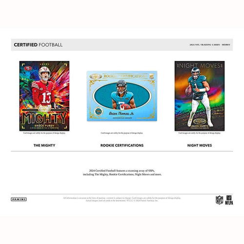 Panini Certified NFL Football 2024 - Hobby Box