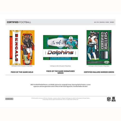 Panini Certified Football 2025 - Hobby Box
