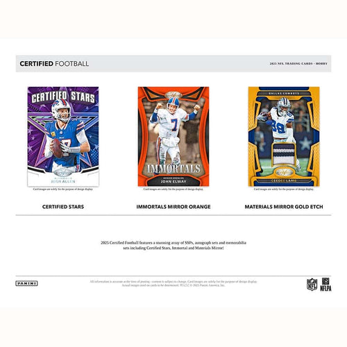 Panini Certified Football 2025 - Hobby Box