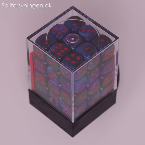 Germini™ – 12mm d6 Black-Starlight/red Dice Block™