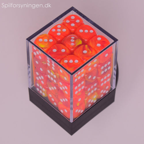 Vortex™ – 12mm d6 Solar w/white Dice Block™