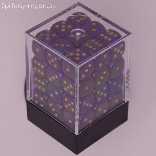 Borealis™ – 12mm d6 Royal Purple w/gold Dice Block