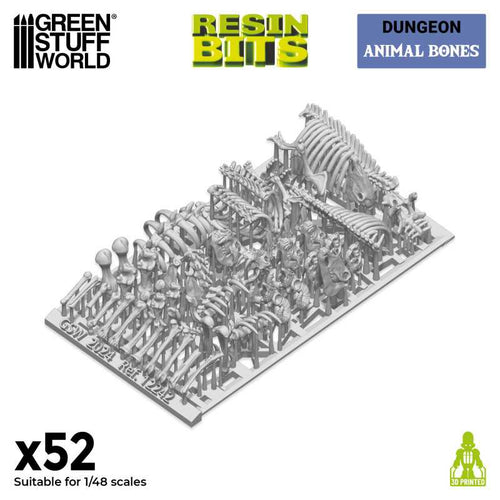 Green Stuff World: 3D Printed Set - Animal Bones