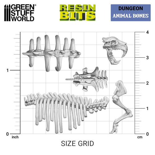 Green Stuff World: 3D Printed Set - Animal Bones